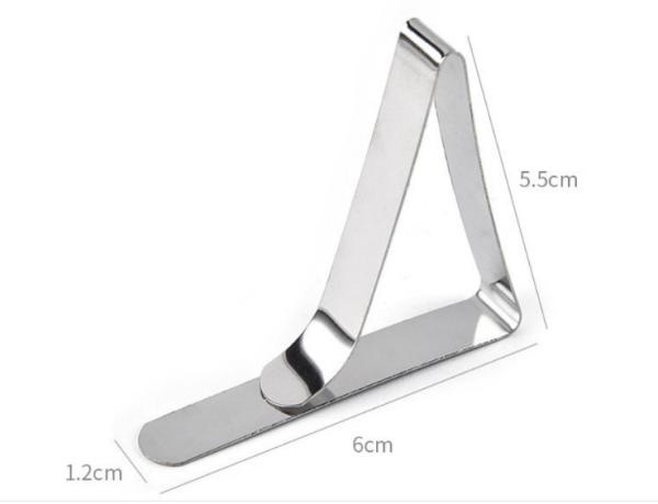 Kitchen Tools Gadgets  Adjustable 5cm Stainless Steel 18/8 Table Cover Clamp
