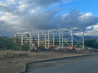 Edifício de construção de metal galvanizado a quente Q355b Q235b Armazém pré-fabricado de aço