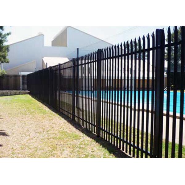 Swimming Pools Rail Steel Palisade Fencing Guard Decoration With Powder Coating