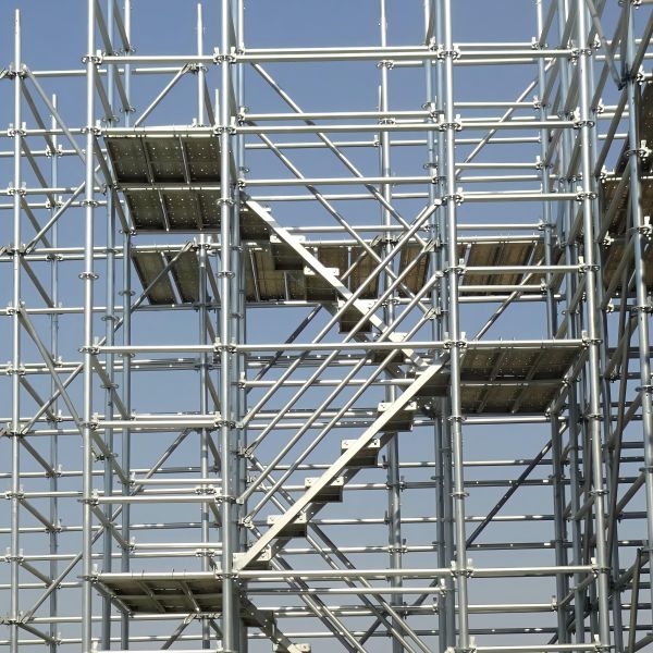 Modern Ring Lock Scaffold Heavy Duty Modular System Scaffolding Silver For Bridge Maintenance