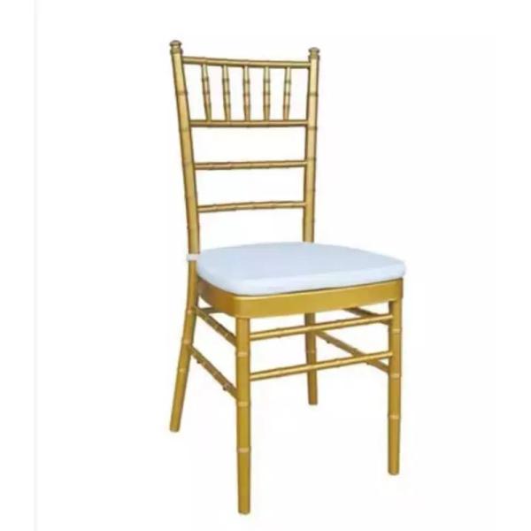 Ergonomic Backrest Gold Plated Chairs High Back Wedding Banquet Dining Chair