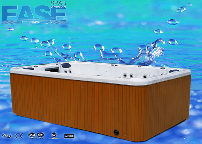 European Design Acrylic Whirlpool Massage Swimming Outdoor Bathtubs with 3 x 3h Jet Pump