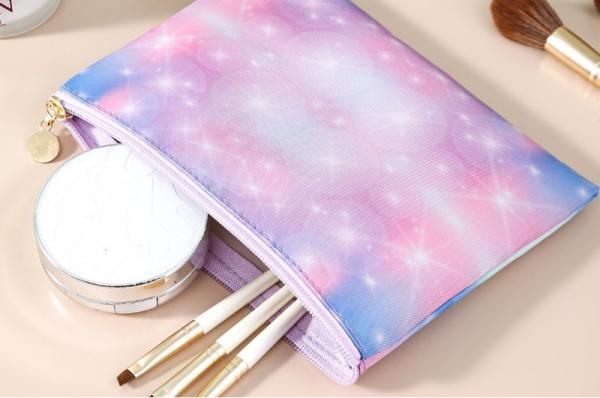 Toiletry Bag,Water Resistant Cosmetic Organizer For Bathroom, Quart Size Clear Iridescent Hard Shell Zipper Case For Toiletries,Portable Storage For Women Girls,Travel Essentials