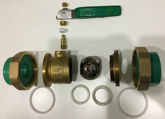 PN16 Telfon Sealing Brass Ball Valves Level Hand PPR Ball Valves 1/2 - 4 Inch 320g