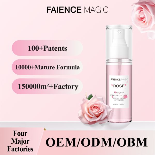 Customized High Quality Organic Facial Moisturizing Toner Spray Products Skin Care Face Care Rose Water Face Skin Toner