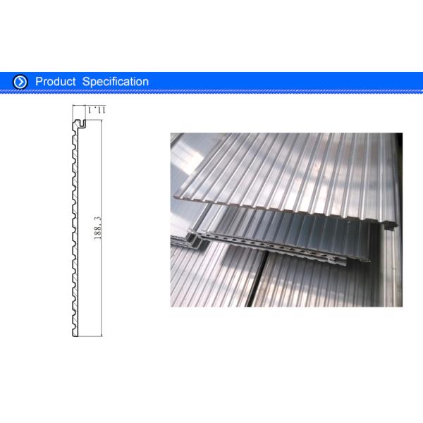 6063 T5 Extrusion Waterproof Aluminum Decking Flat Board with Interlocking Groove