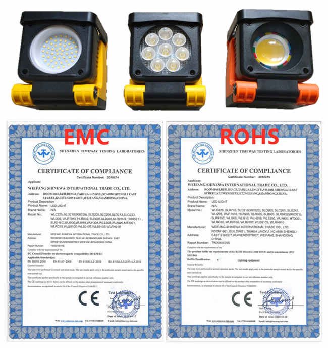 Складывая источник питания магнитной работы СИД 25W SMD Handheld светлый двойной