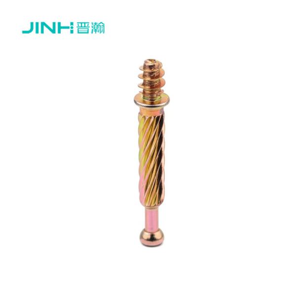 JH-2031 Minifix Connecting Bolt 3-in-1 Cam Lock Fastener Concealed Fastening for Cabinets Drawer Slides Assembly Scenario