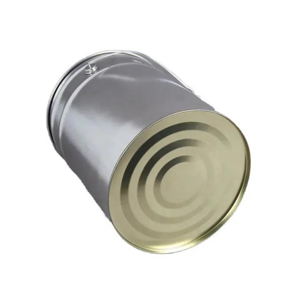Matched Handle / Lid Iron Metal Paint Can For Seeds With Printing