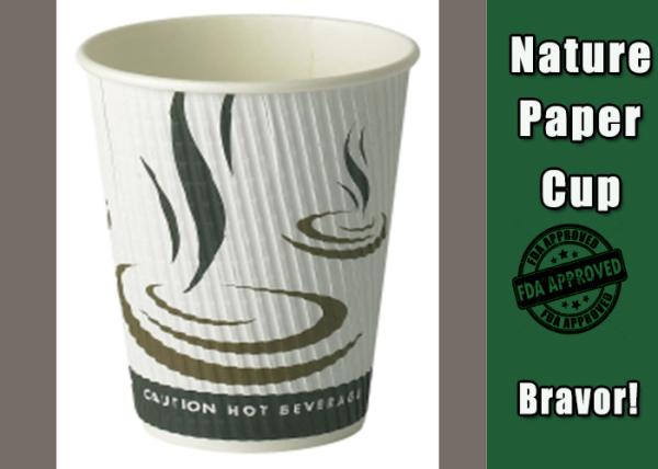 16 Oz Hot Drink Disposable Take Away Cups Insulated With Accurate Printing