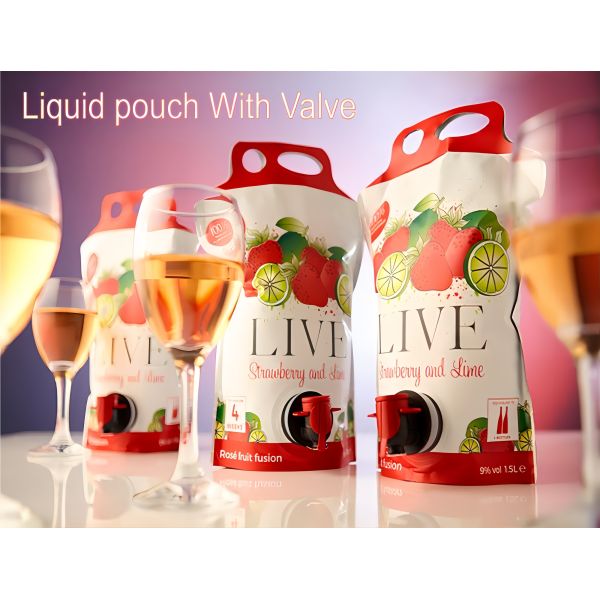 3L Bag In Box Odorless Aluminum Foil Resealable Valves Anti Leaking