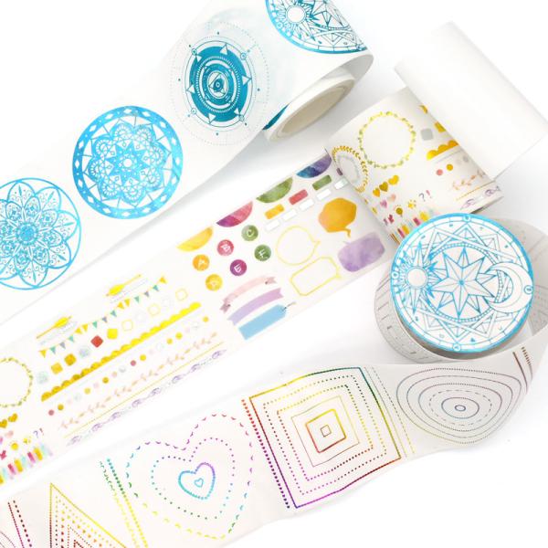 Fita de máscara feita sob encomenda de Washi da folha que imprime a fita de papel de Kawaii Washi