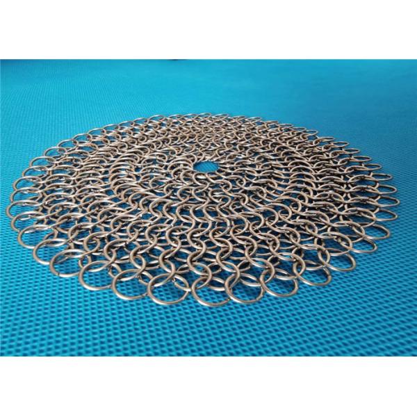 Kitchen Chainmail Cast Iron Cleaner Scrubber For Kit Bright