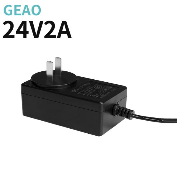 48W 24v 2a Wall Mount Power Supply Adapter High Temperatura Resistant SAA