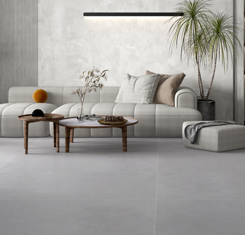 750*1500mm Indoor Porcelain Tiles Bathroom Micro Cement Texi Grey Ceramic Wall Tiles