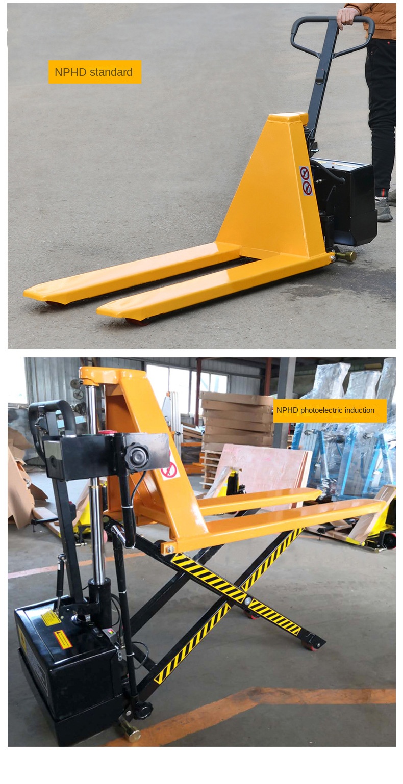 Electric Infrared Induction Heavy-Duty 1500kg Electric Pallet Truck with 1 Year Warranty