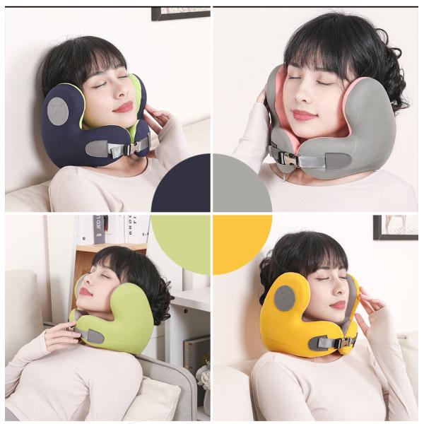 Memory Foam Neck Pillow with Bluetooth Music Function and Celebrities Pattern Design