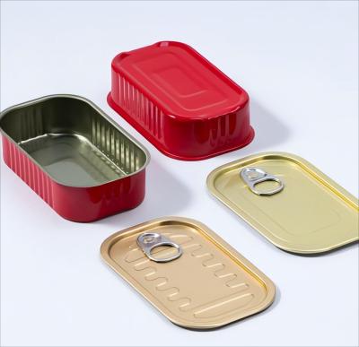 Two Piece Rectangular Tin Cans Steel Custom Tin Cans Packaging Solutions
