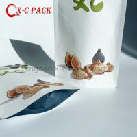 Fermeture à glissière papier kraft brun fermeture à glissière à chaud fermeture à chaud stockage des aliments sac d'emballage