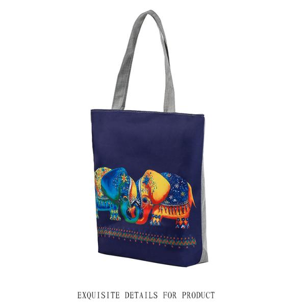 Elephant National Wind printing female exotic tourist attractions Ms. shoulder bag female canvas