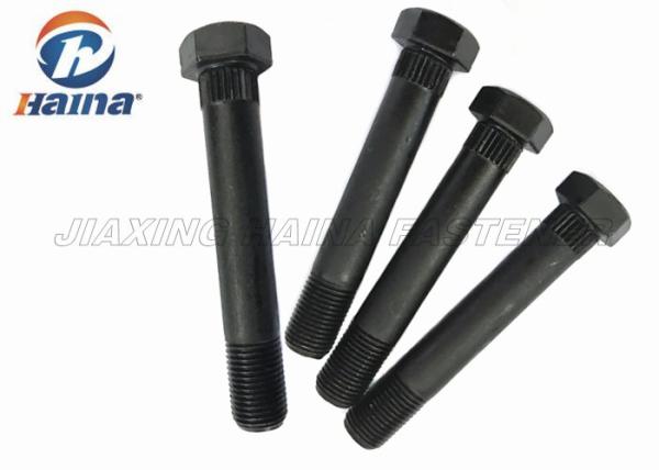 Black Heat Treatment  Half Thread Shackle Knurls Hex Head Bolts