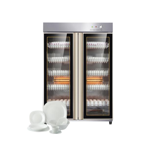 Commerical Double Door Dish Disinfection Cabinet Vertical Large Capacity Hotel Kitchen Tableware Disinfection Cabinet