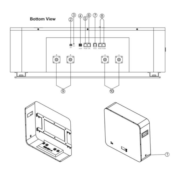 аккумуляторная батарея 6000 энергии 10КВх задействует 48В 200Ах для системы солнечной энергии