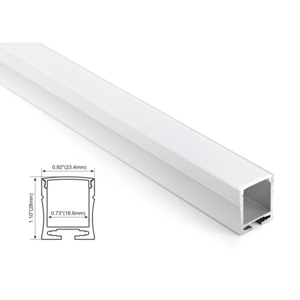 LED Linear lighting Recessed lights Aluminum Profile Square Shape Waterproof Indoor No Spot