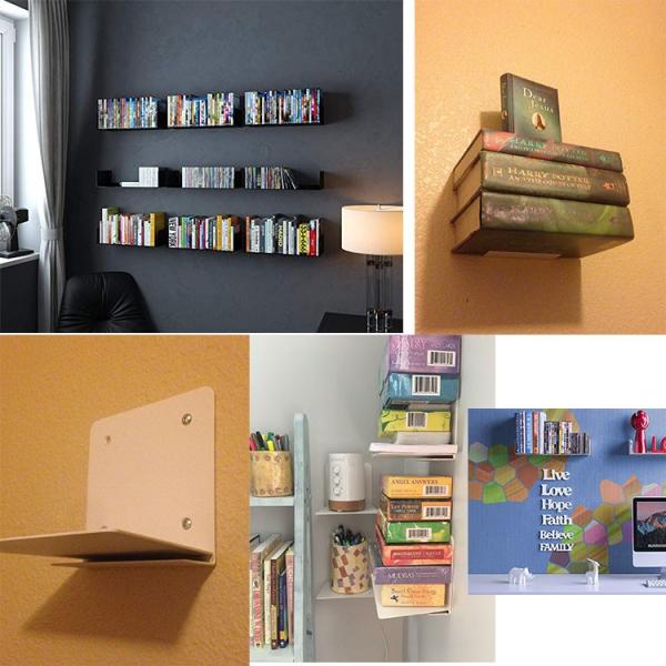 Современная железная книжная полка Невидимые книжные полки для гостиной Офисная библиотека Классная библиотека