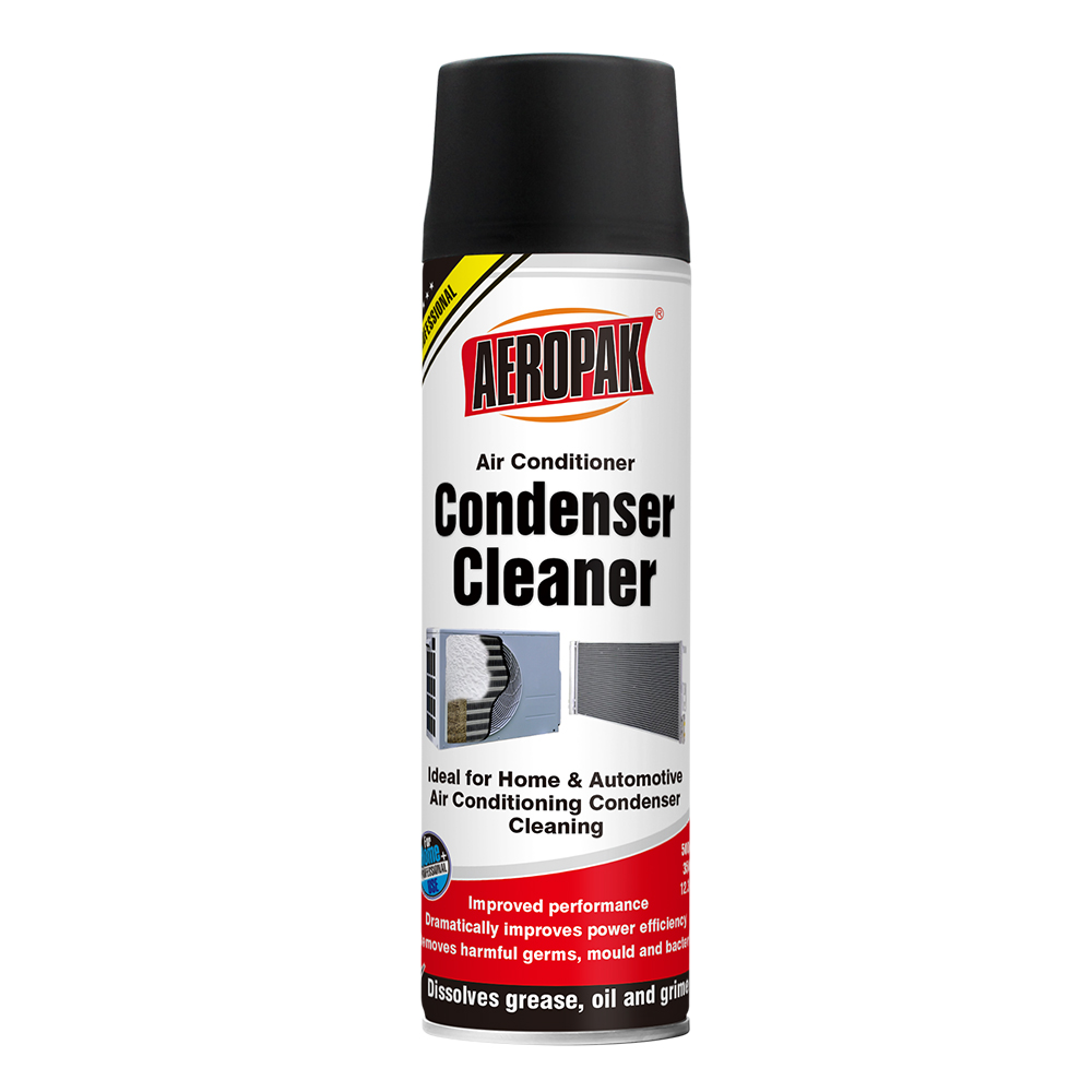 Aeropak 500ML Fast-Acting Aerosol Condenser Cleaner Foam-Type for All Condensers Removes Oil and Dirt