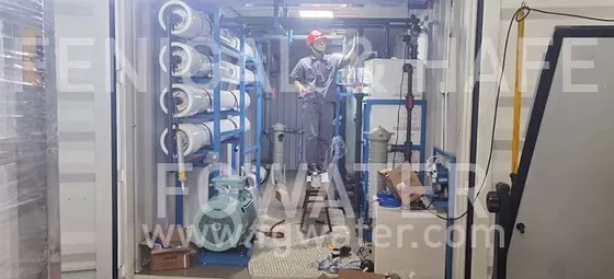 Double-Pass High Purity Reverse Osmosis Water Treatment System 10TPD Pharmaceutical Semiconductor Grade