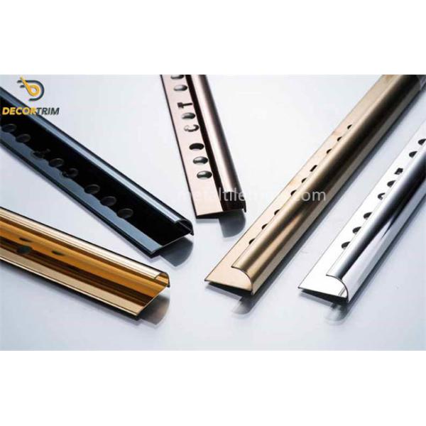 Grade 304 Stainless Steel Tile Edge Trim 10mm X 2.5m Half Round Shape