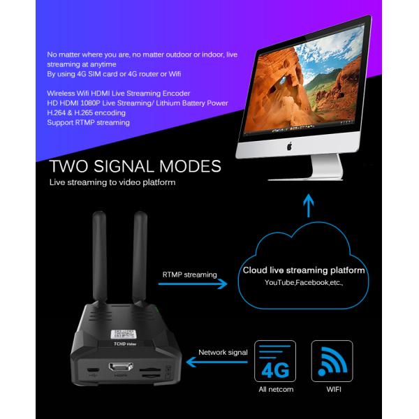 ODM Wireless Video Encoder 4g SD Card Recording Wifi Video Encoder