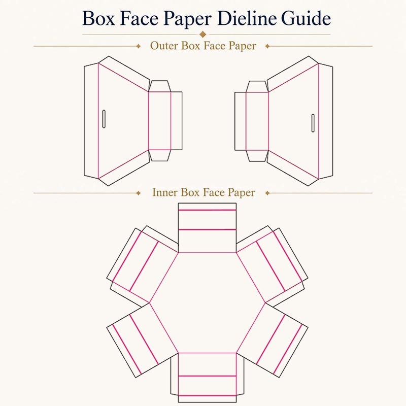Rigid Custom Gift Boxes Hexagonal Shape with Ribbon Closure