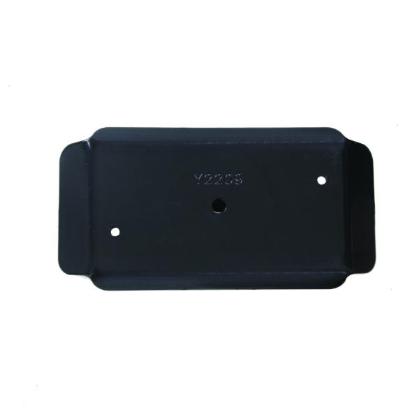 плита ноги Джека трейлера 5000льб с покрытым порошком черноты трубки основания круглой Пин