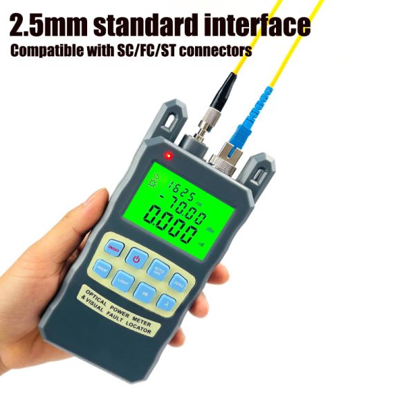 FONGKO 70+10dBm 10mw Fiber Optical Power Meter 10km Cable Tester Tool Visual Fault Locator All-in-One Optical Fiber Cable Tester