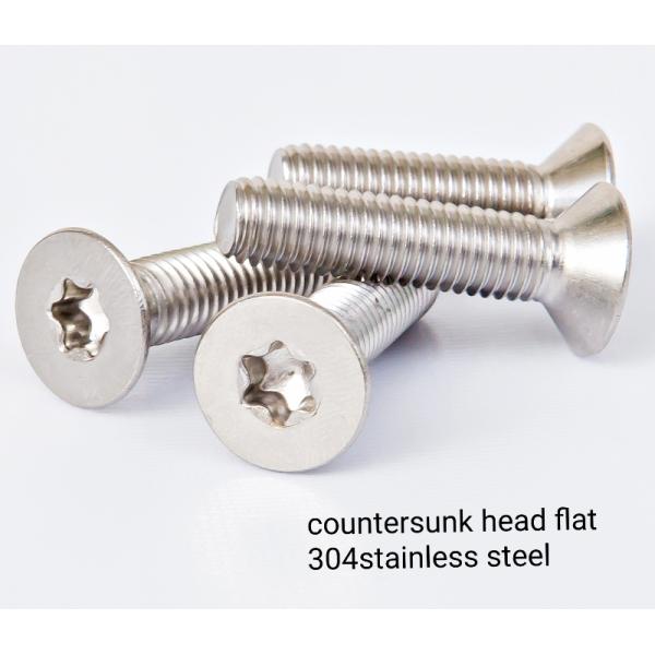 M2 Nut Bolt Fastener , Plain Flat Head Screws For Metal DIN6924