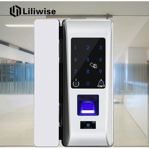 Cartão de vidro do código RFID da senha do tela táctil do fechamento de porta da rua da impressão digital da porta Keyless