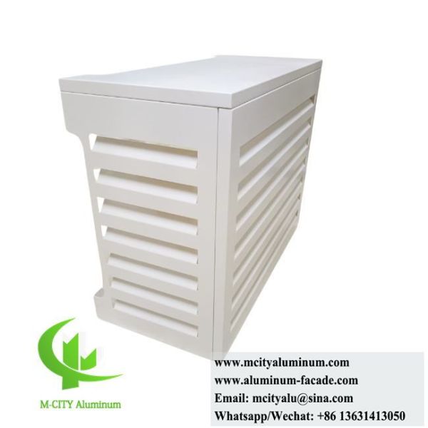 PVDF Paint Aluminum AC Cover with 3mm Thickness and Perforated Design for Mini Split Outdoor Units