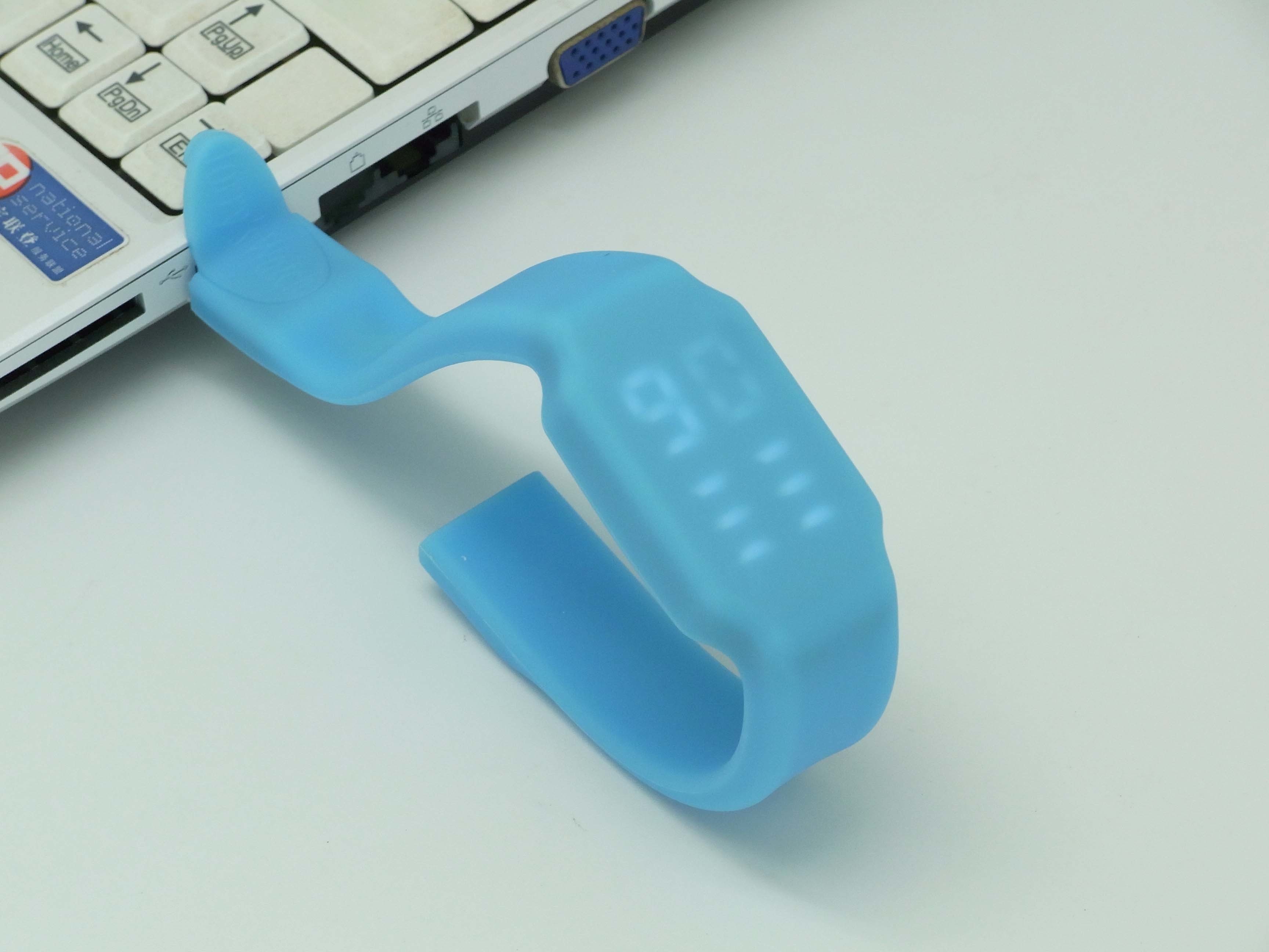 Водоустойчивый UDP браслета ручки памяти силикона внутри usb 256GB 128GB wristband