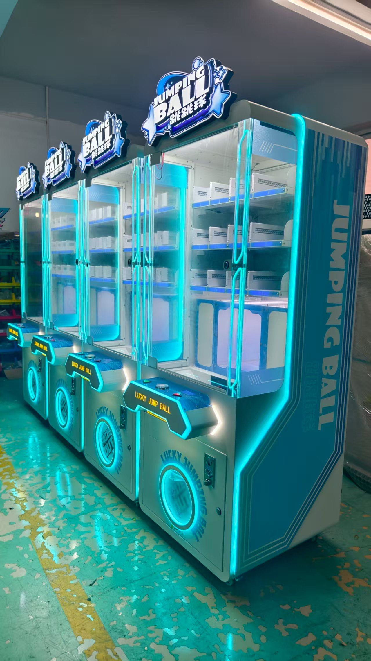 Jumping Balk Prize Machine, Blind Box Function, LED Light for Mall Indoor Playground