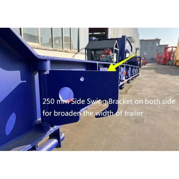 Половина прицепа с низкой ложкой на гусиной шее 80 тонн