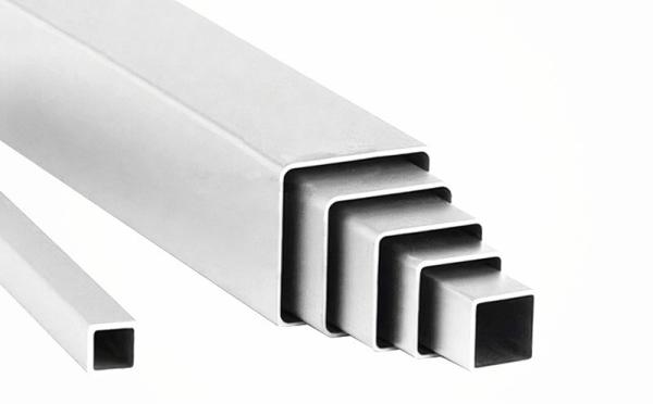 Anodised Aluminium Tube Profiles Silver Square Hollow Pipe 100 x 100