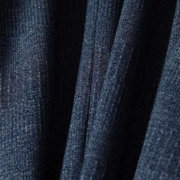 Knit Fabric formal Suit Navy Mens Slim Fit Casual Blazer