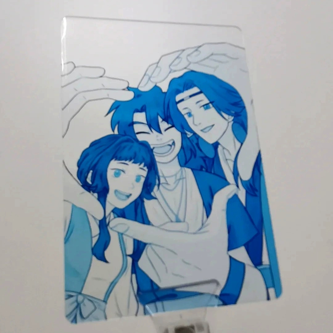 CMYK Overlay Transparent Cards With Custom Anime Artwork For Collectible Merchandise