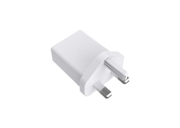 UK Plug Quick Charge 3.0 Wall Charger PC Fire Against Material
