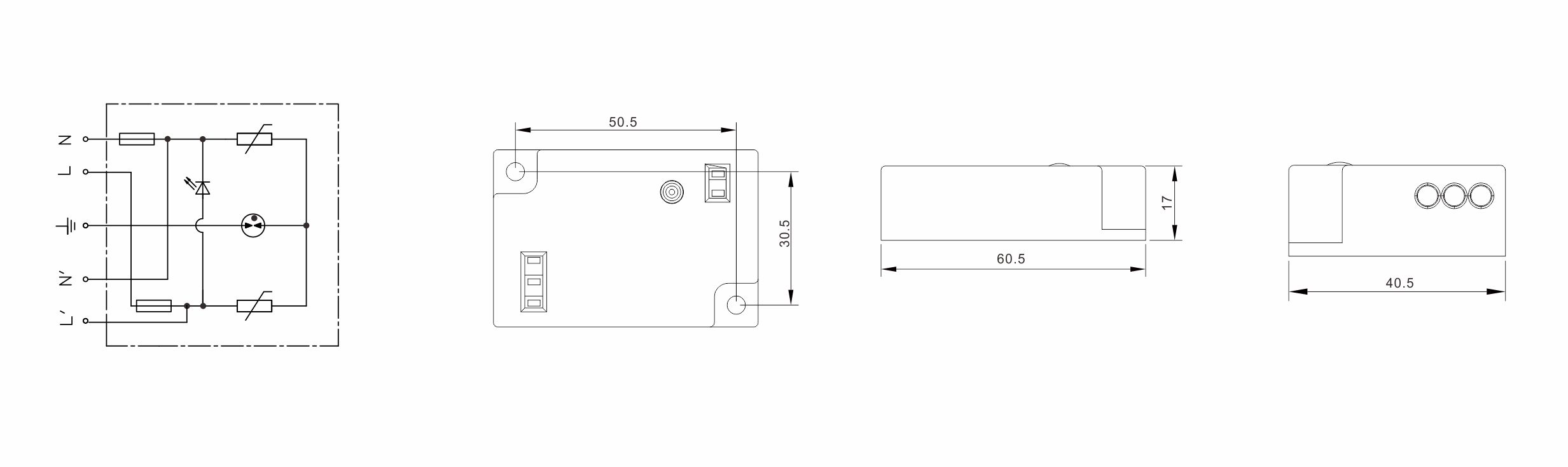 BRLED-08AST-10 275v защитные устройства от перенапряжений для светодиодного освещения