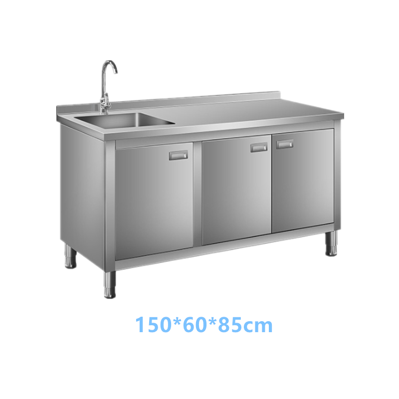 Custom Multi-functional Stainless Steel Kitchen Workstation with Adjustable Height Legs and Heavy-Duty Capacity