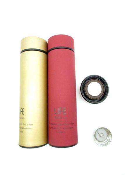 Portable Outdoors 	Rubber Thermos 500ML Customized Logo And Color