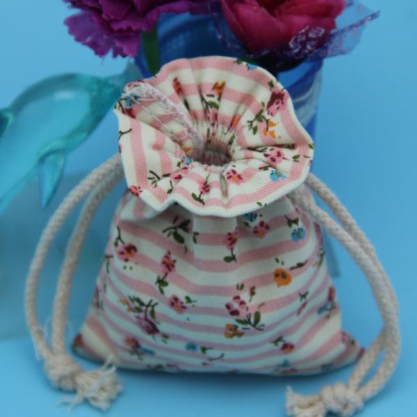 мешок наушников хлопка Drawstring цвета 8x12cm Pantone